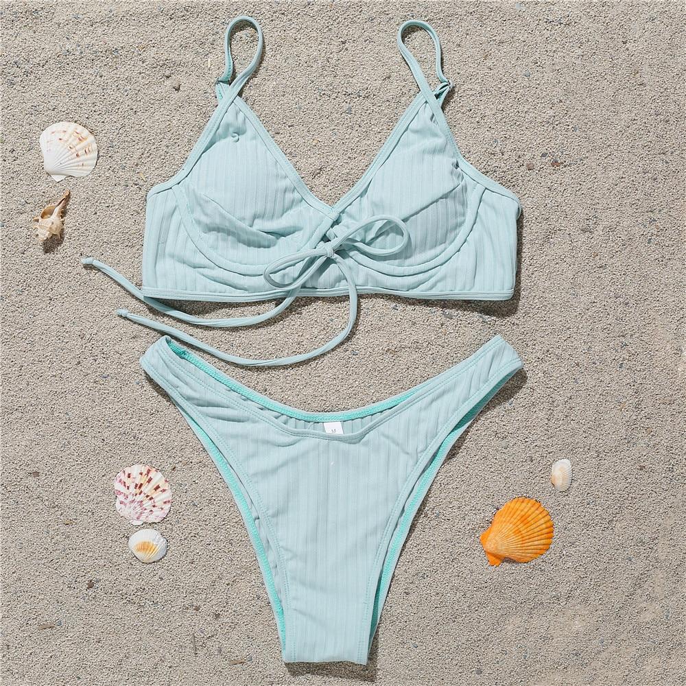 Ribbed Bikini Set
