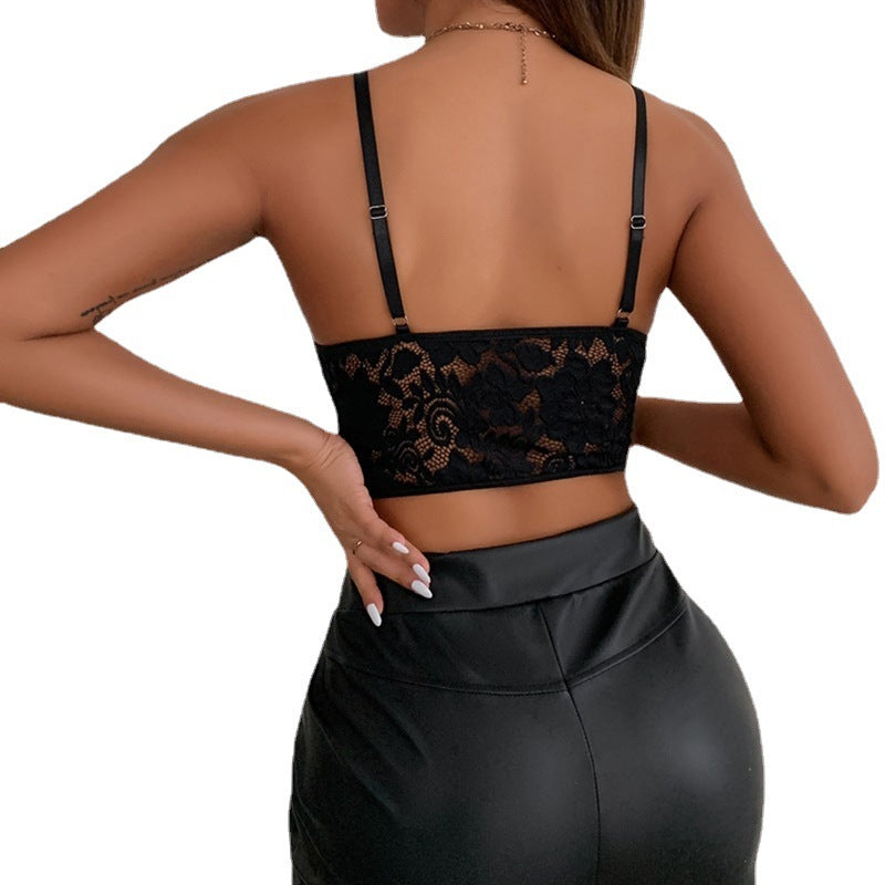 Deep-V Laced Bralette