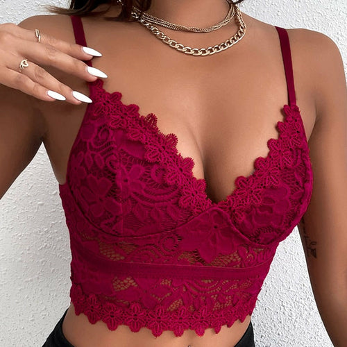 Deep-V Laced Bralette